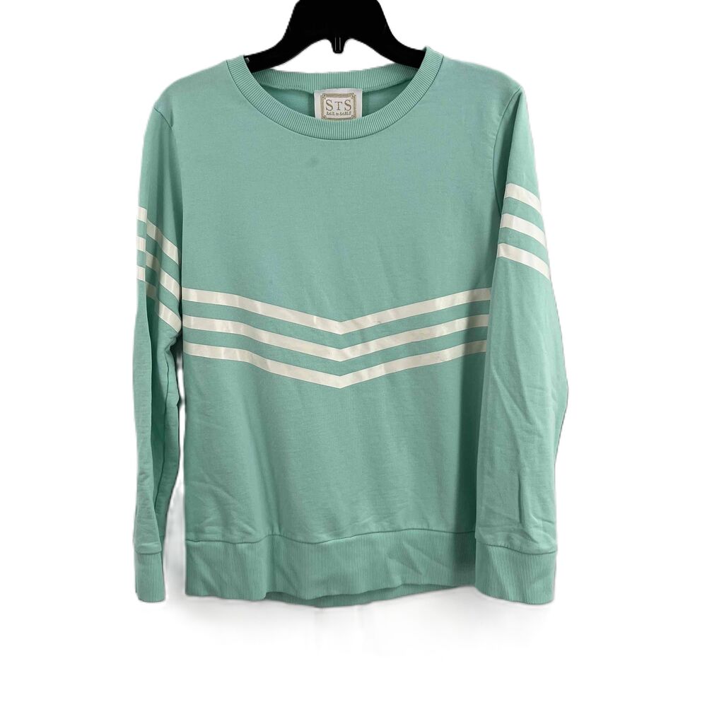 Sail To Sable Cabbage White Stripe Inverted Design Crewneck Sweatshirt Women Med